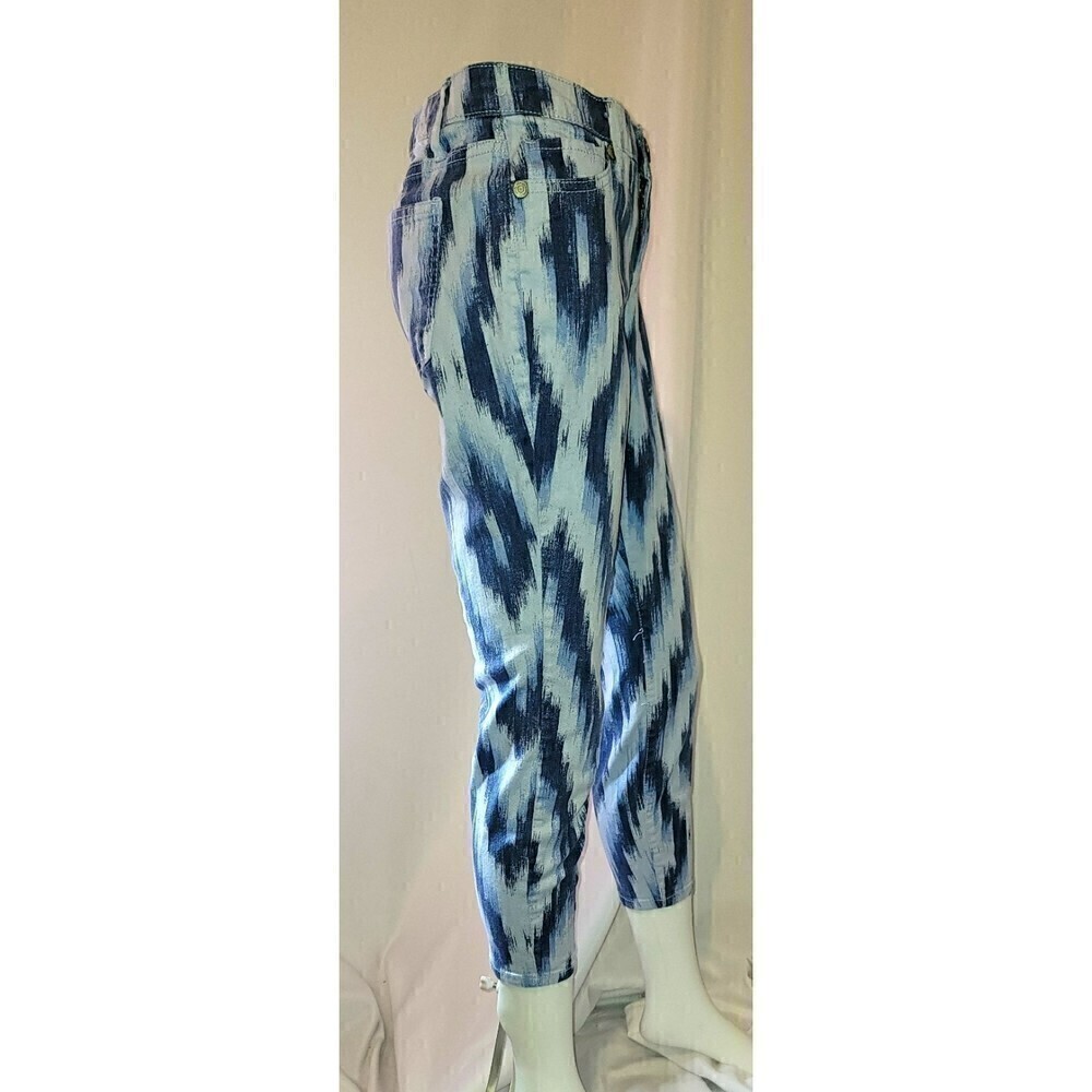 Nine West Vintage America Matchstick Skinny Brush Stroke Capri - Size 2
